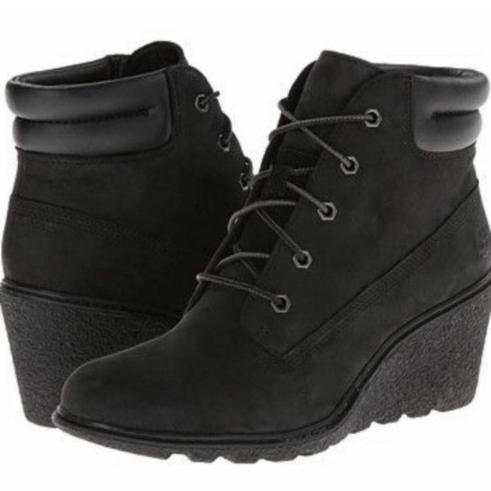 The Earthkeepers Timberland Amston Nubuck wedge Bootie size 8 EUC!